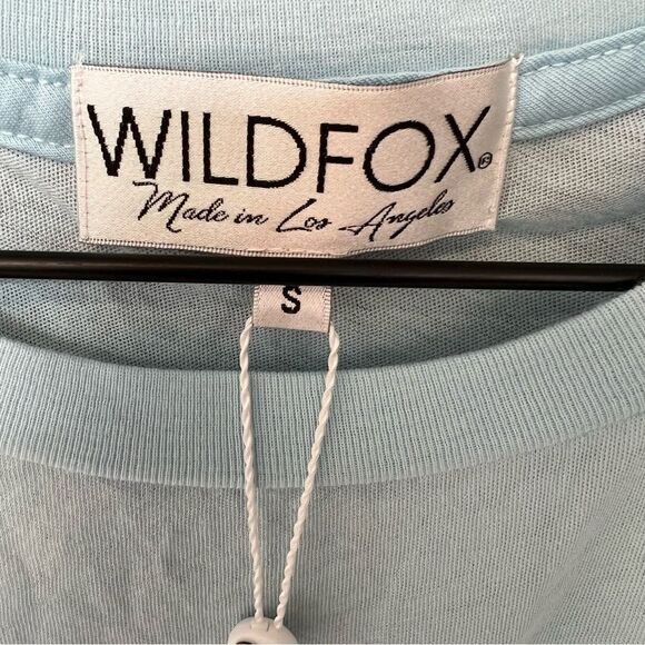 NWT Revolve x Wildfox Couture Twinning No9 Tee in Honolulu Blue | size S - Picture 6 of 10